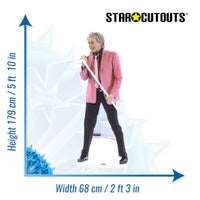 CS548 Rod Stewart Height 179cm Lifesize Cardboard Cutout