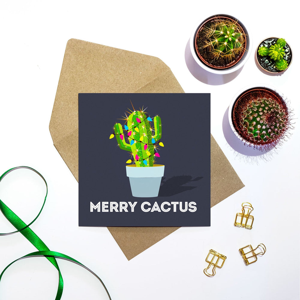 Merry Cactus Christmas Card