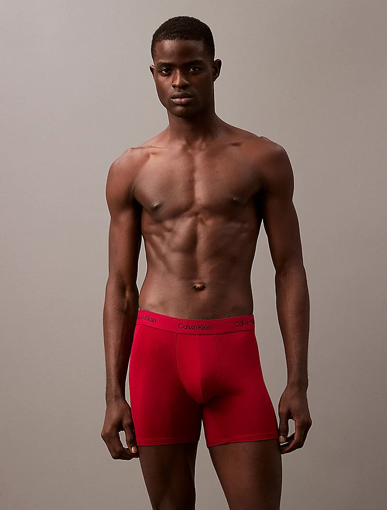 Calvin Klein MC HOLIDAY FASHION Mens 3 Pack Boxer Briefs Multicoloured