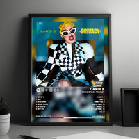 Cardi B "Invasion of Privacy" Album Cover Poster - with Complete Tracklist