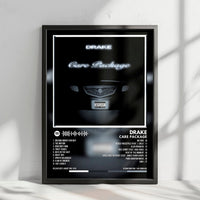 Drake "Care Package" Album Cover Poster - with Complete Tracklist