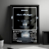 Drake "Care Package" Album Cover Poster - with Complete Tracklist