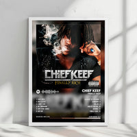 Chief Keef "Finally Rich" Album Cover Poster - with Complete Tracklist