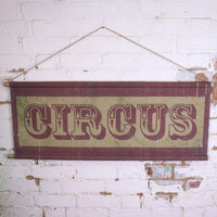 Circus Sign Canvas Wall Art