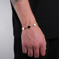 Gold Clover Bracelet (Mono)
