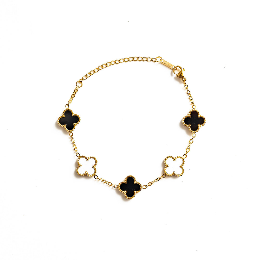 Gold Clover Bracelet (Mono)