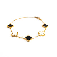 Gold Clover Bracelet (Mono)