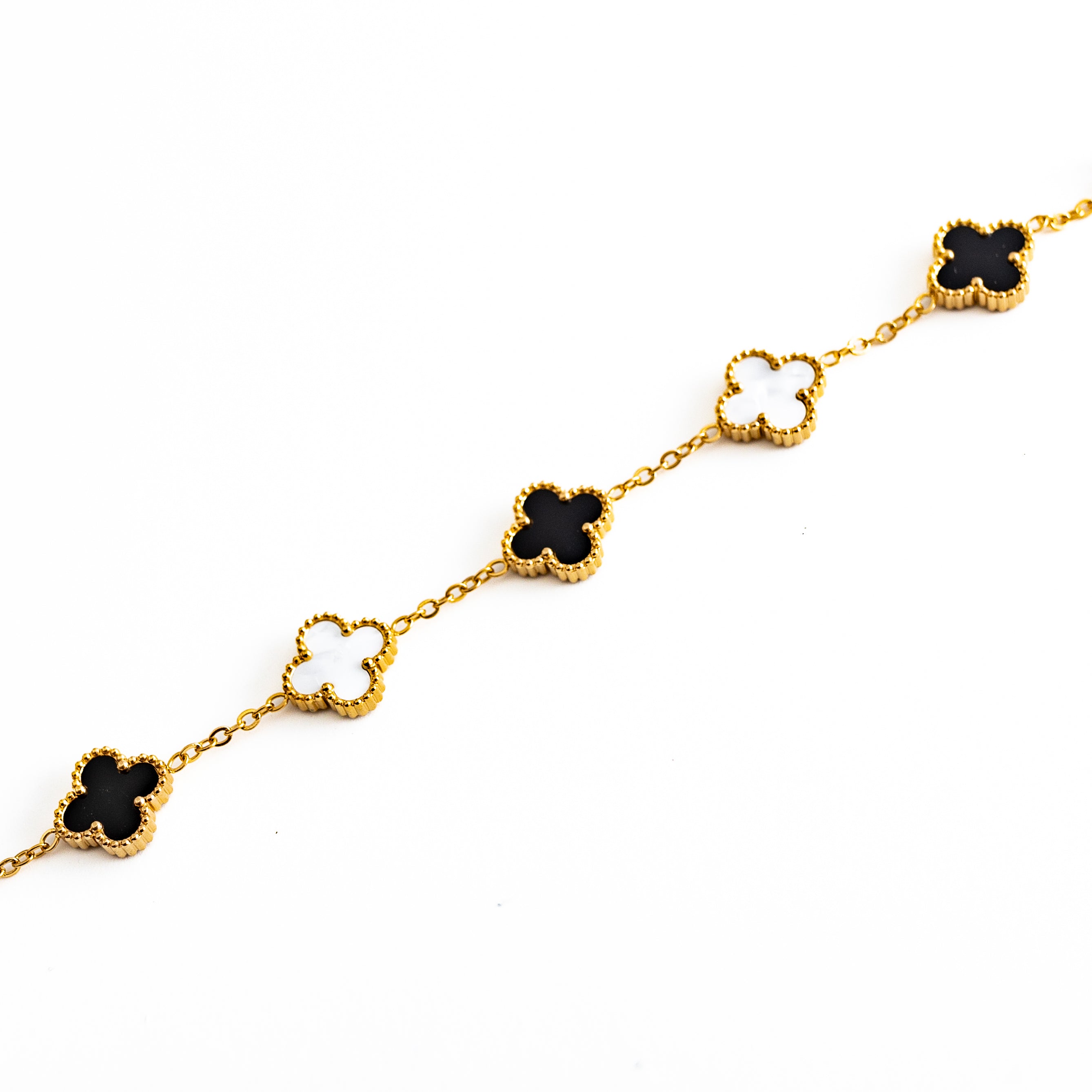 Gold Clover Bracelet (Mono)