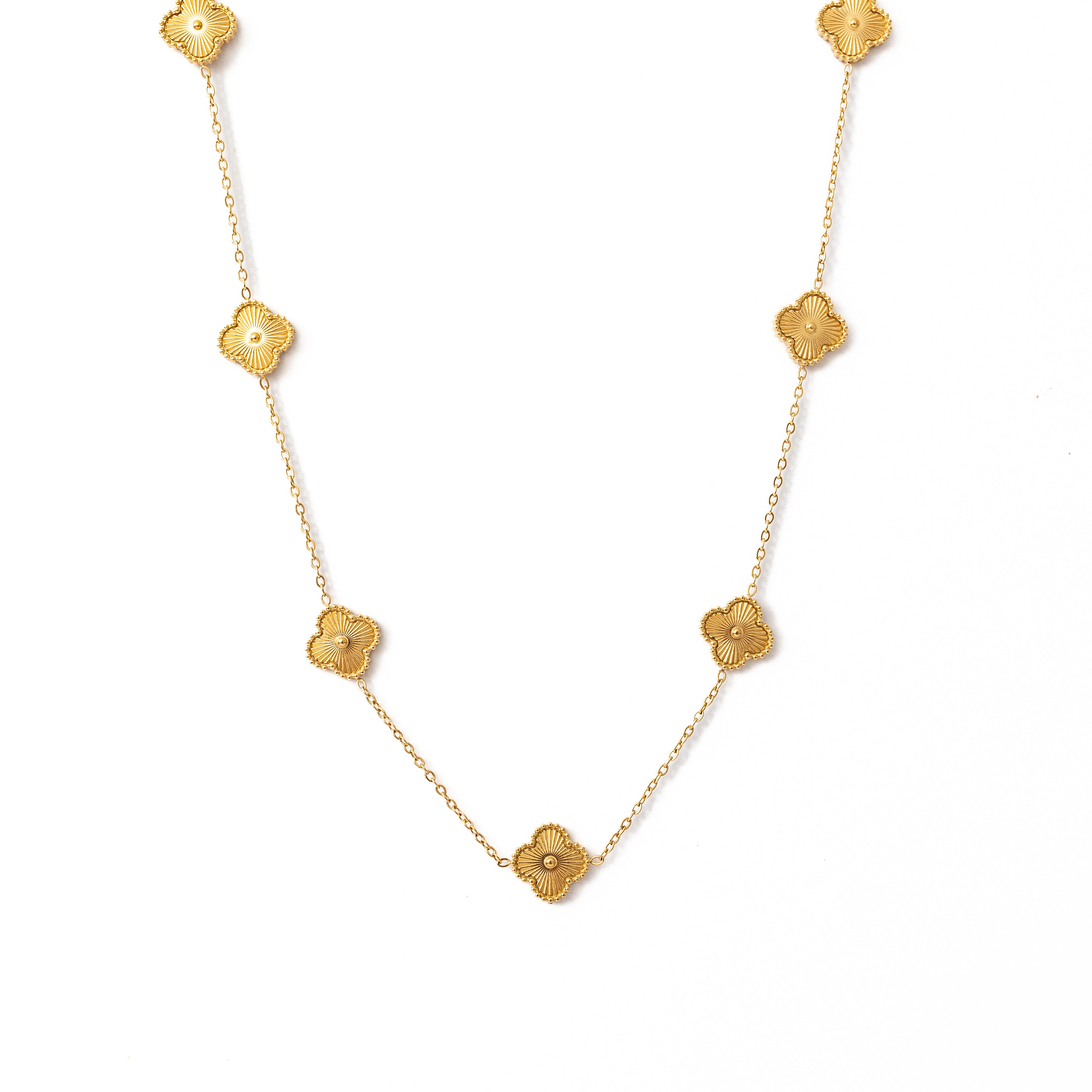 Gold Clover Necklace (Gold)