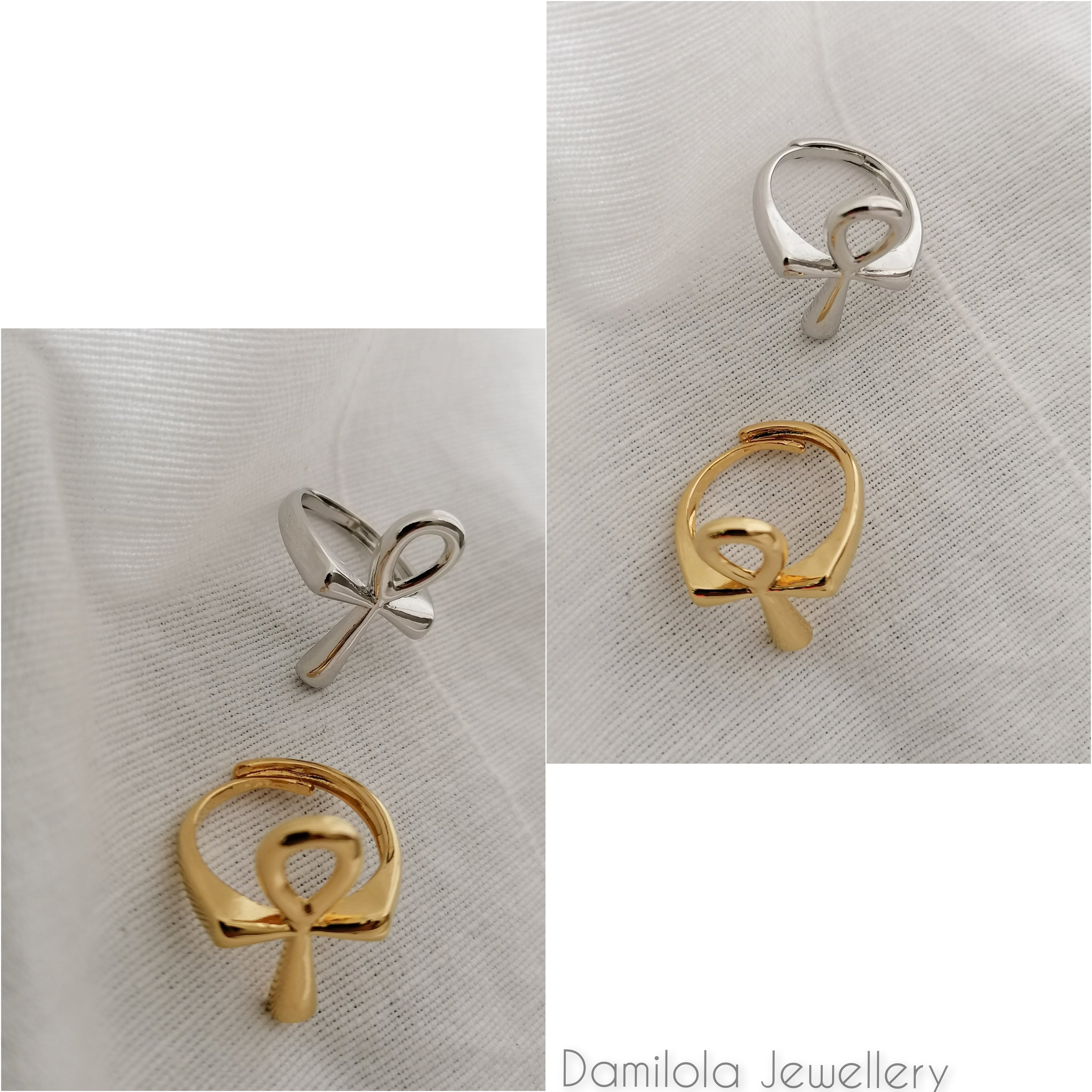 'Ankh' Ring - Gold/Silver