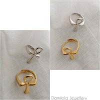 'Ankh' Ring - Gold/Silver