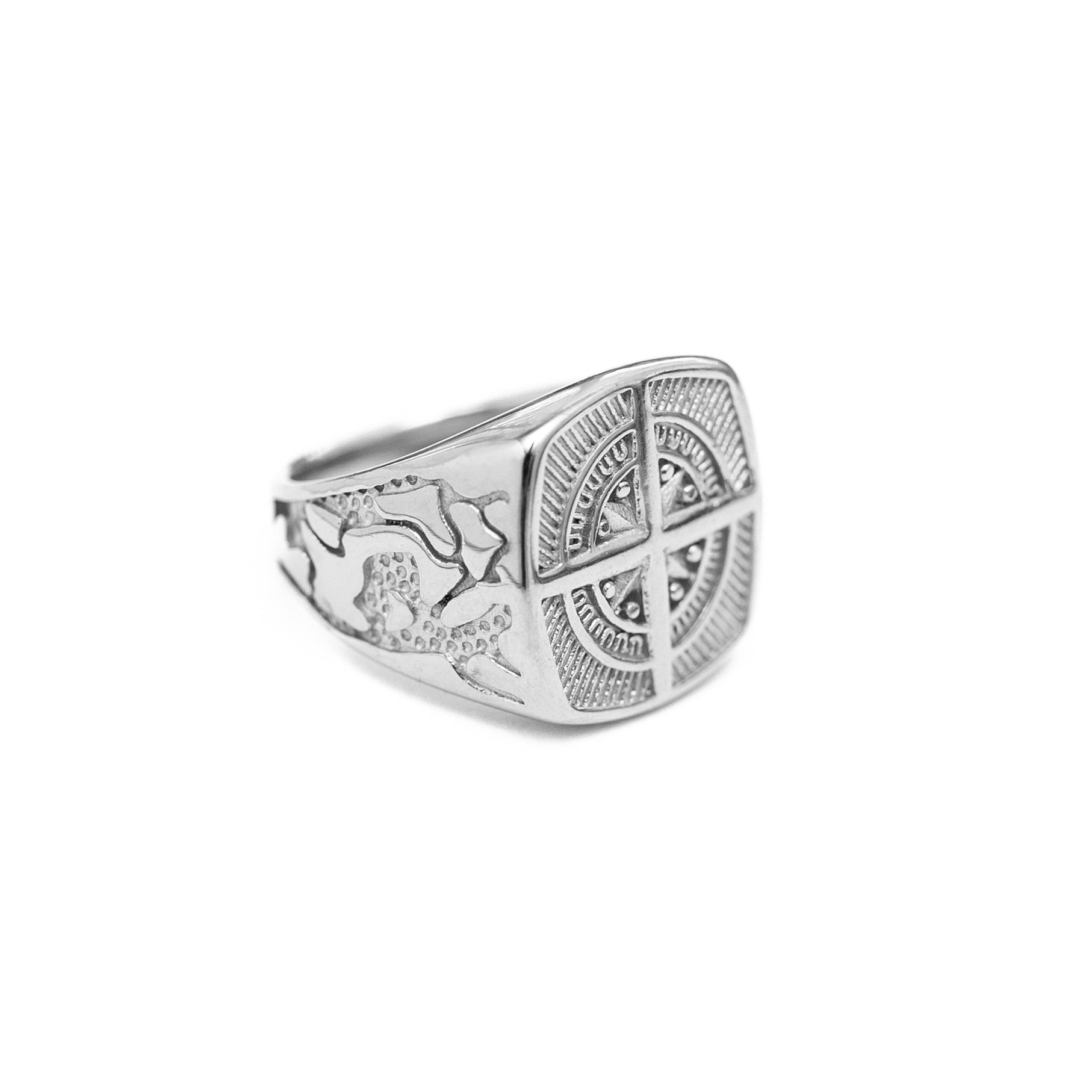 Compass Signet Ring (Silver)