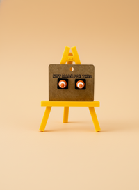 Traffic Cone Stud Earring