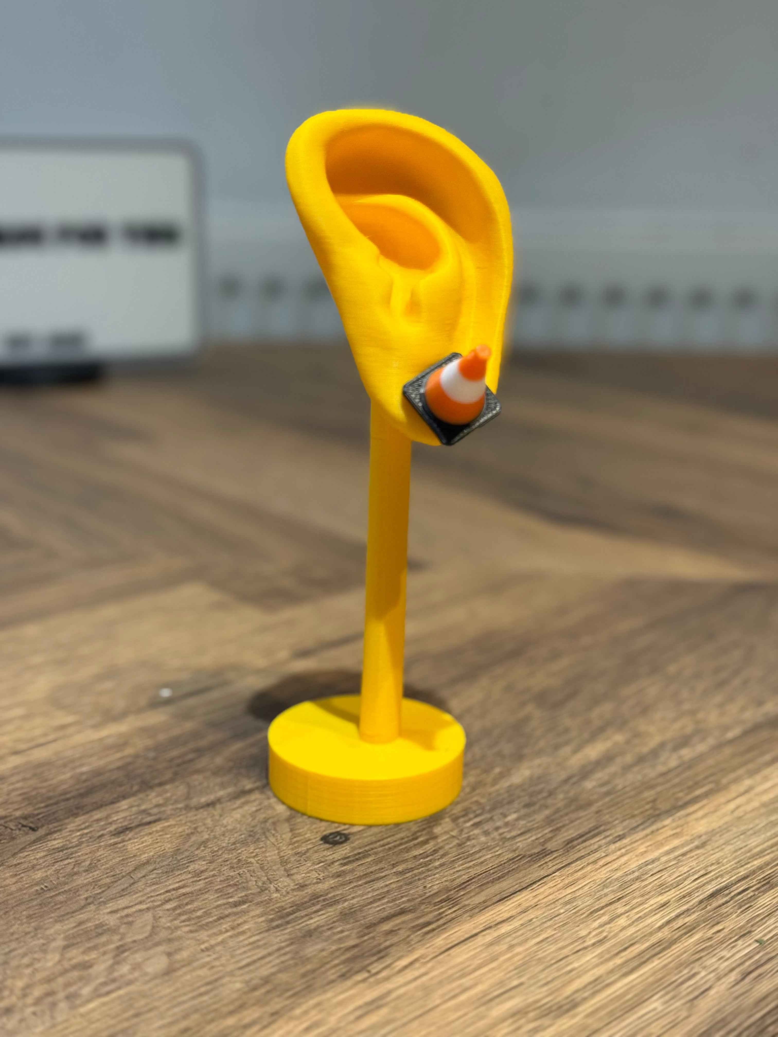 Traffic Cone Stud Earring