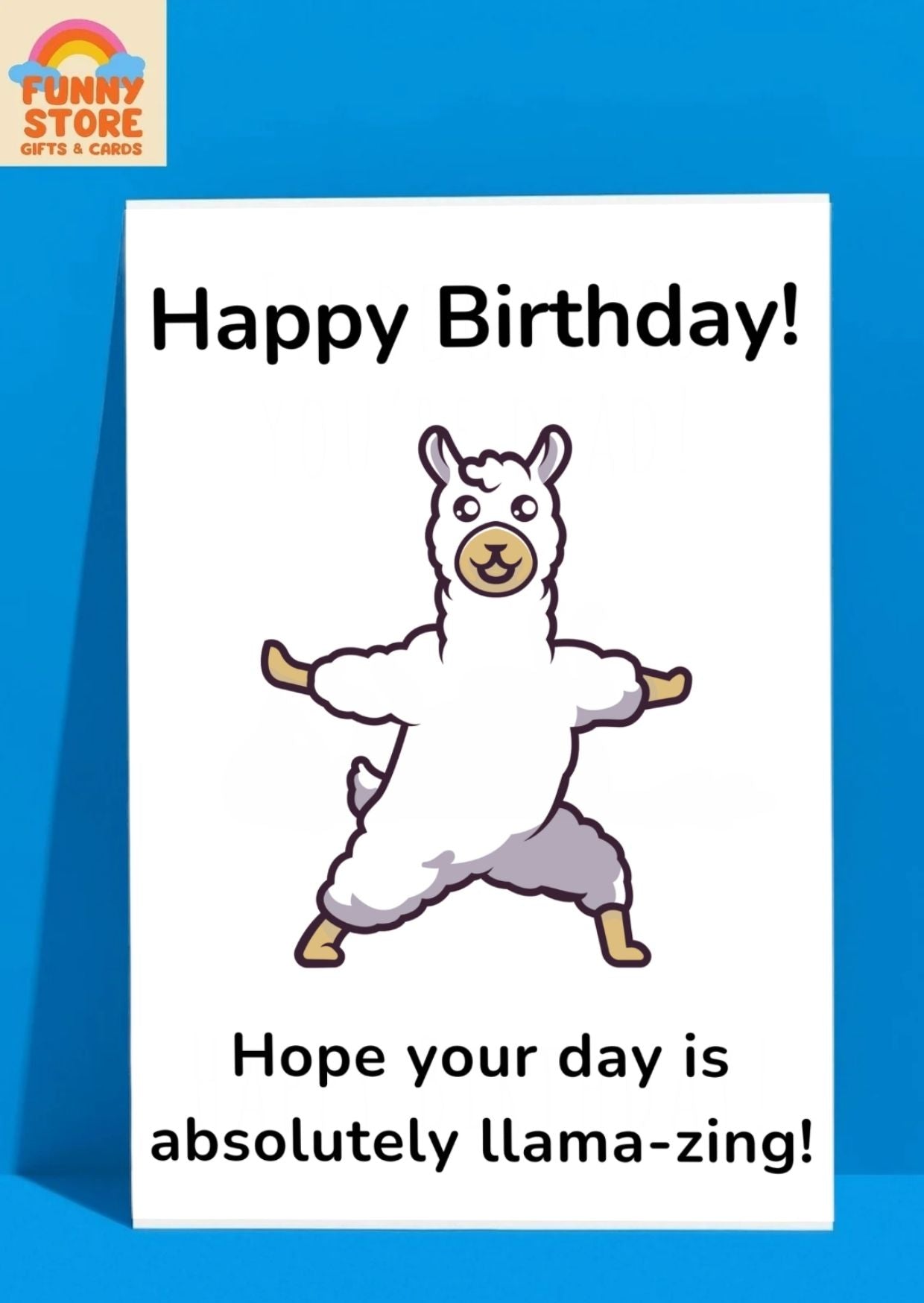 Funny Llama "Llama-zing" Birthday Card