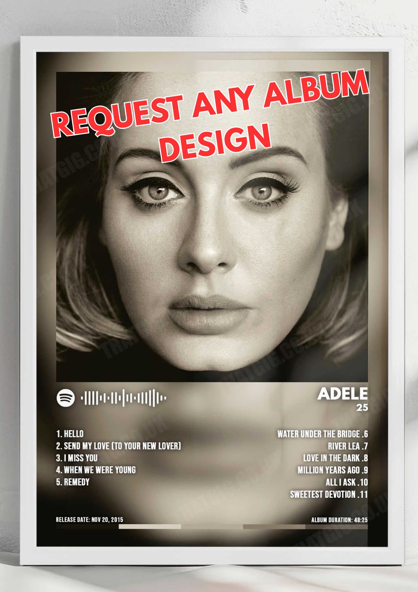 Request an Album Cover Poster - Any Album Designed
