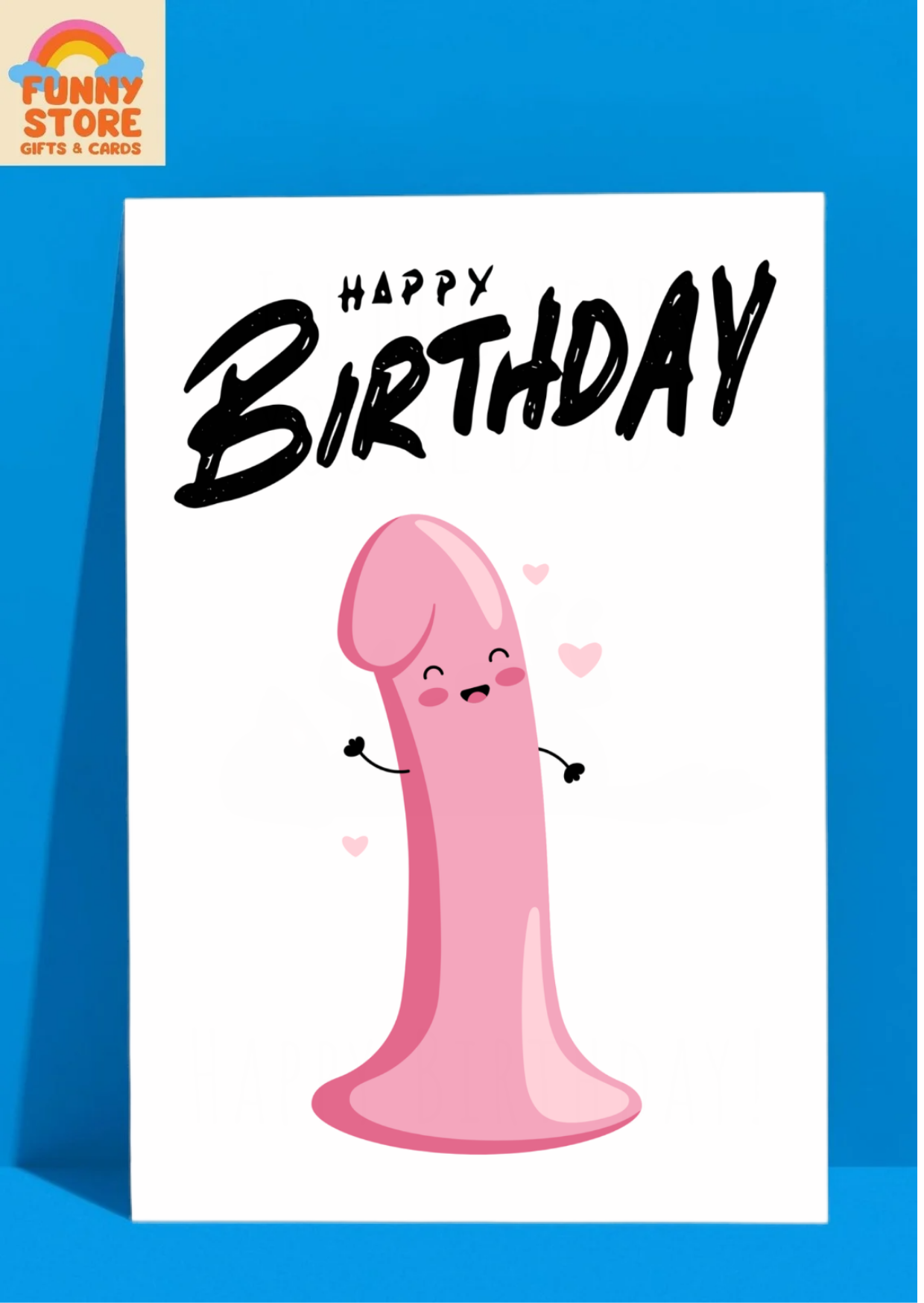 Funny Happy Birthday! A Happy Little Helper (Penis) Birthday Card