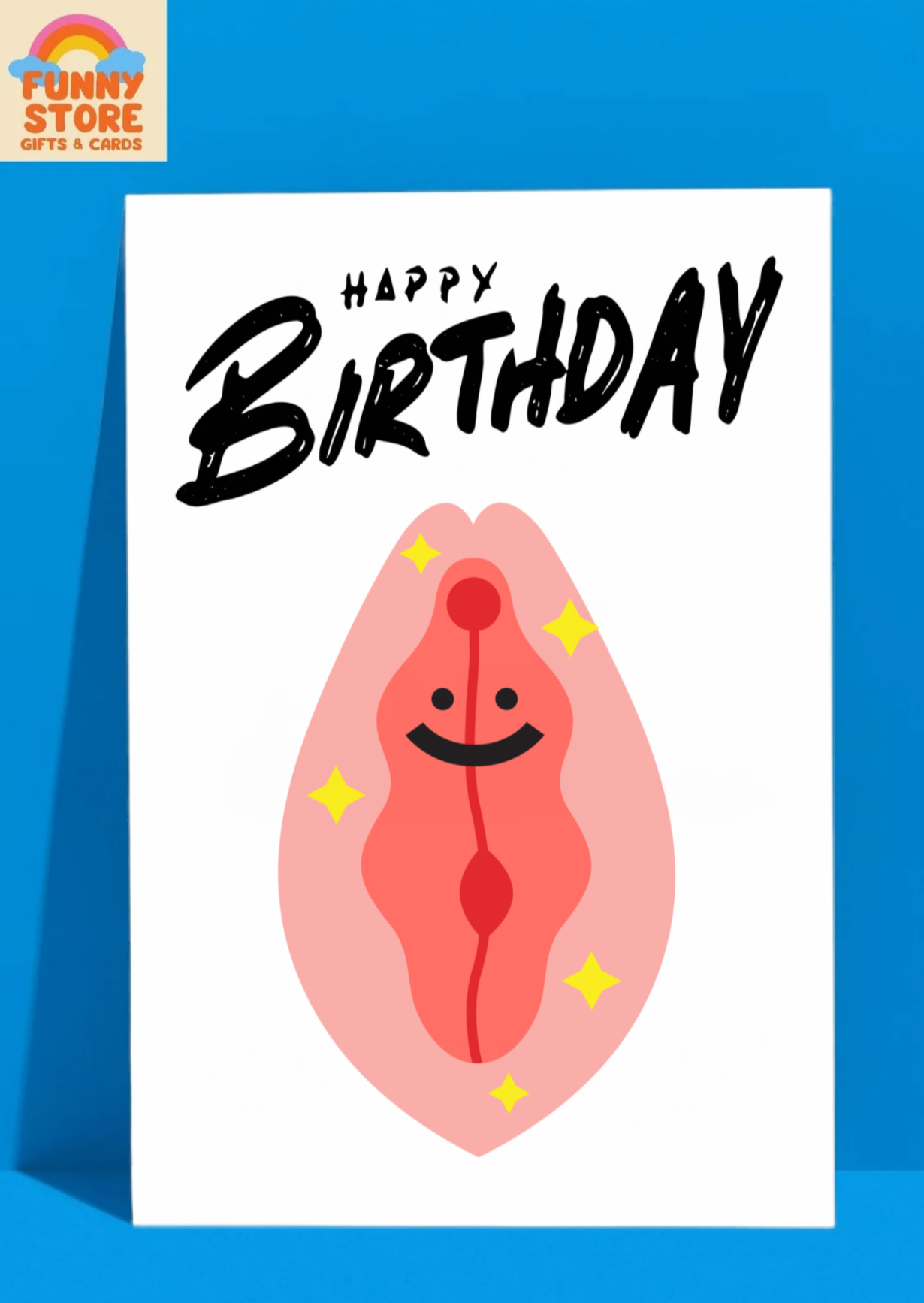 Funny Happy Birthday! A Very Happy Vagina Birthday Card