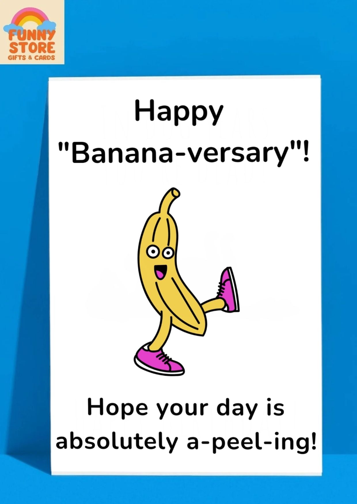 "A-peel-ing" Banana Character Anniversary/Birthday Card