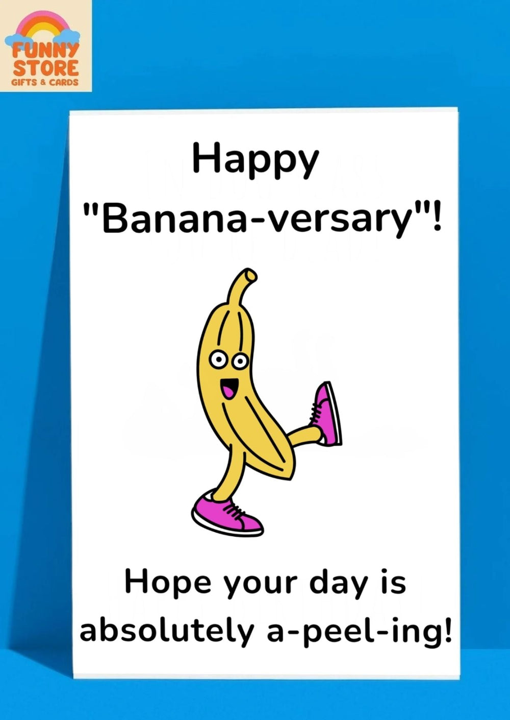 "A-peel-ing" Banana Character Anniversary/Birthday Card