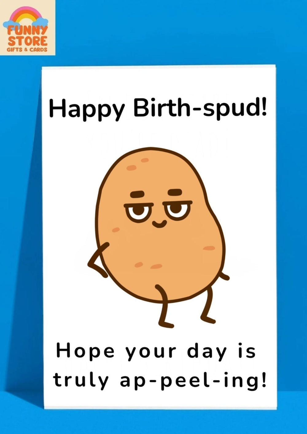 Funny Potato Pun "Ap-peel-ing" Birthday Card
