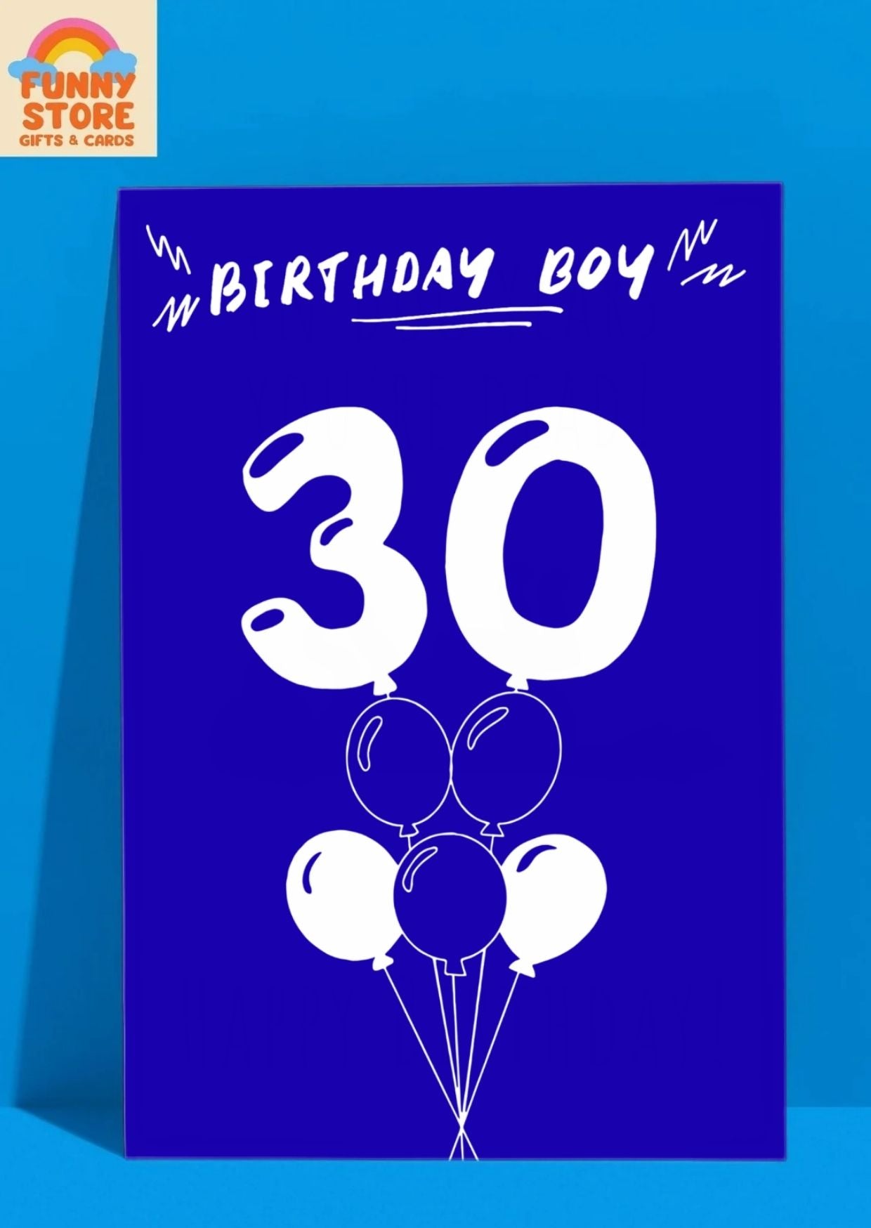 Minimalist 30th Birthday Card for Him