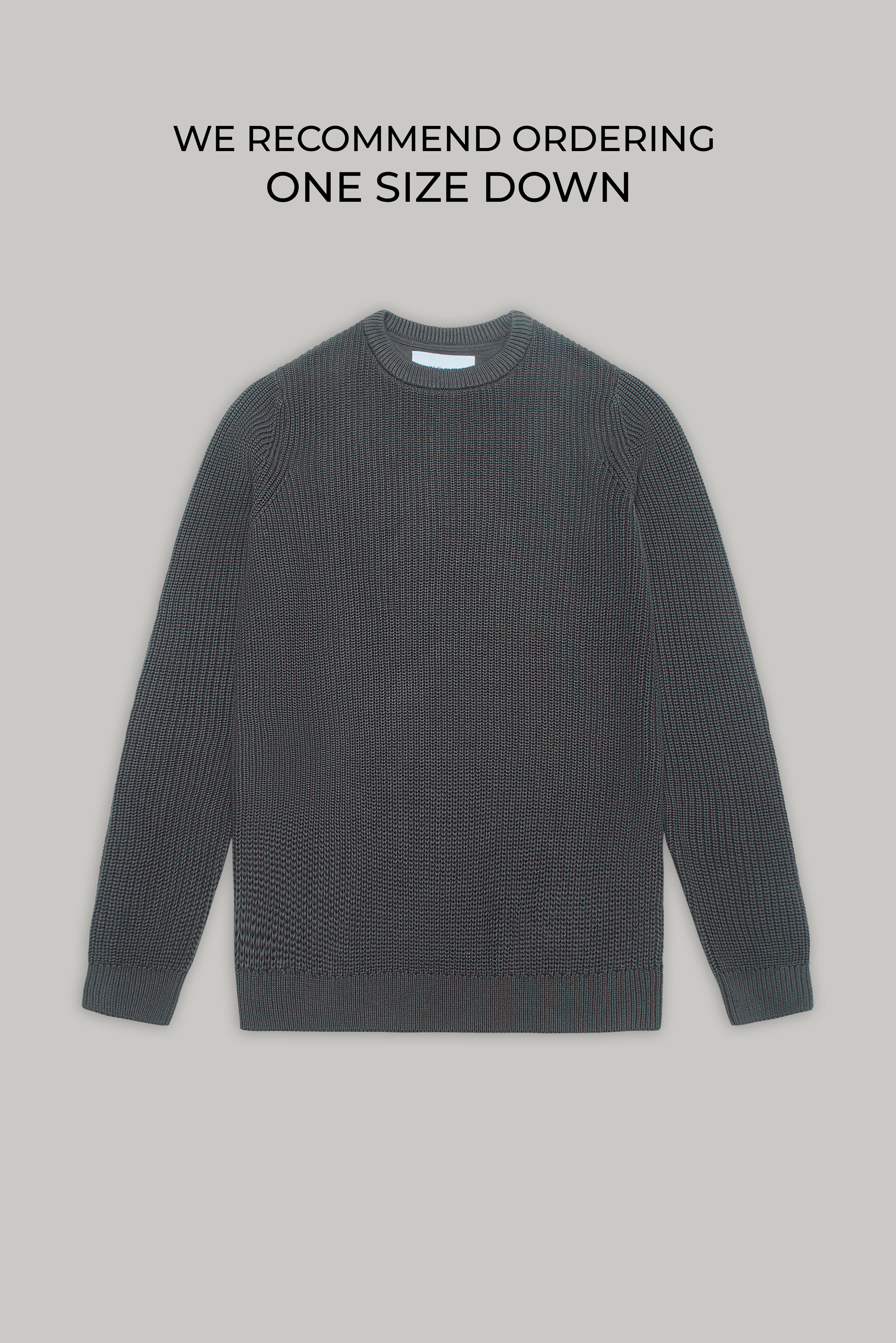J Hailey Crew Knit - Charcoal