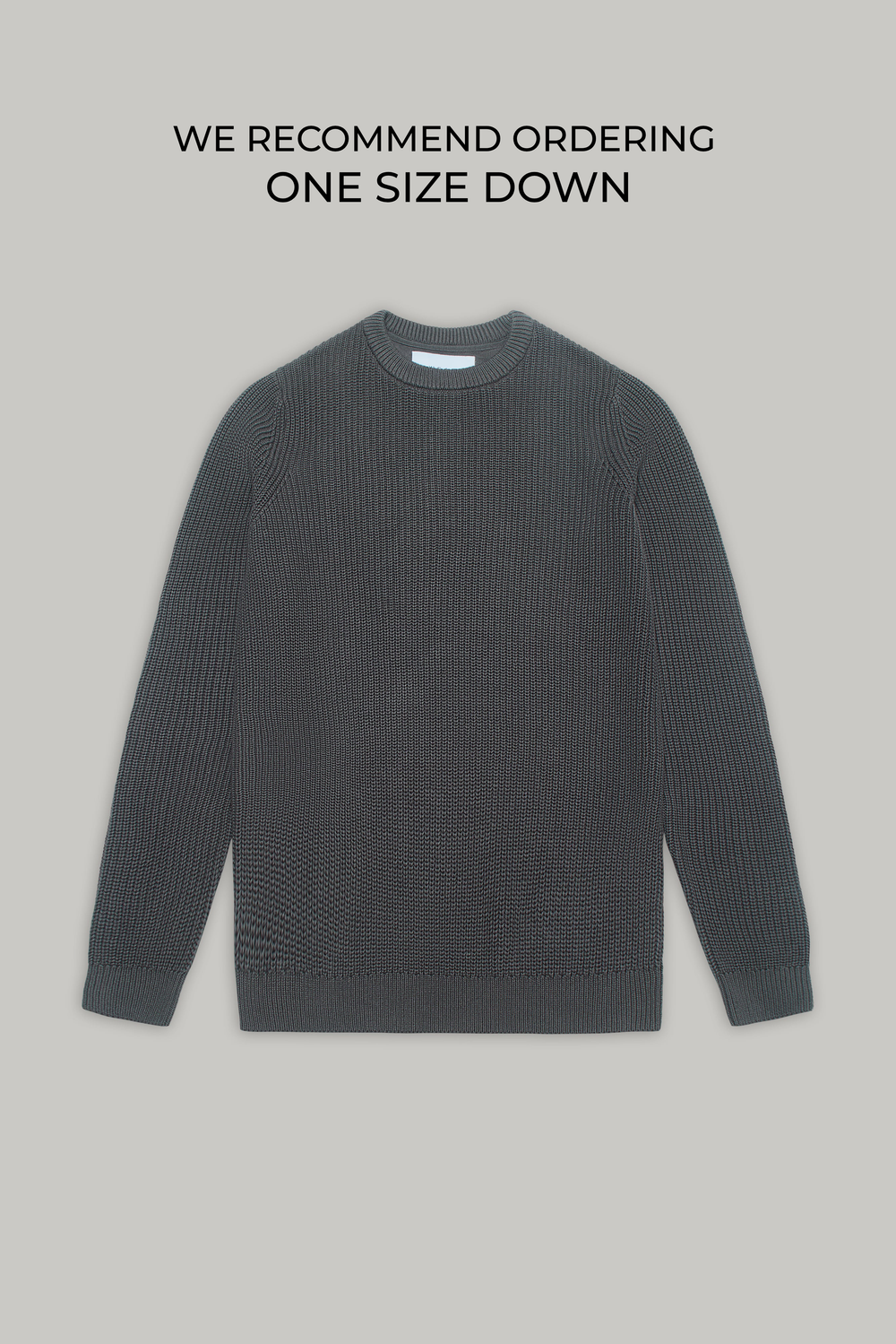 J Hailey Crew Knit - Charcoal