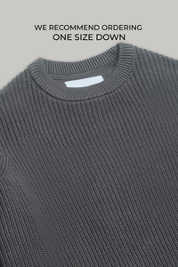 J Hailey Crew Knit - Charcoal