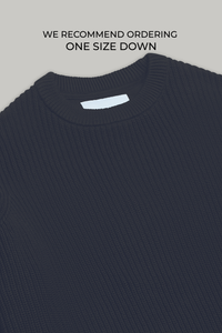 J Hailey Crew Knit - Dark Midnight