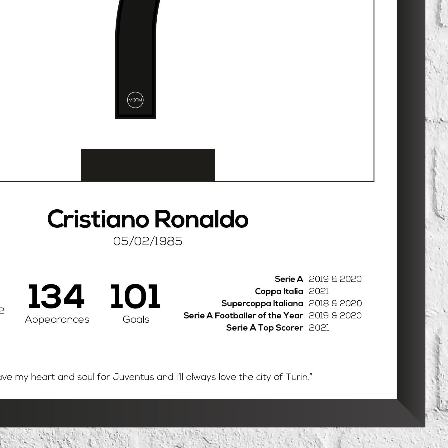 Cristiano Ronaldo Legend Stats Print