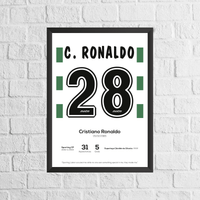 Cristiano Ronaldo Legend Stats Print