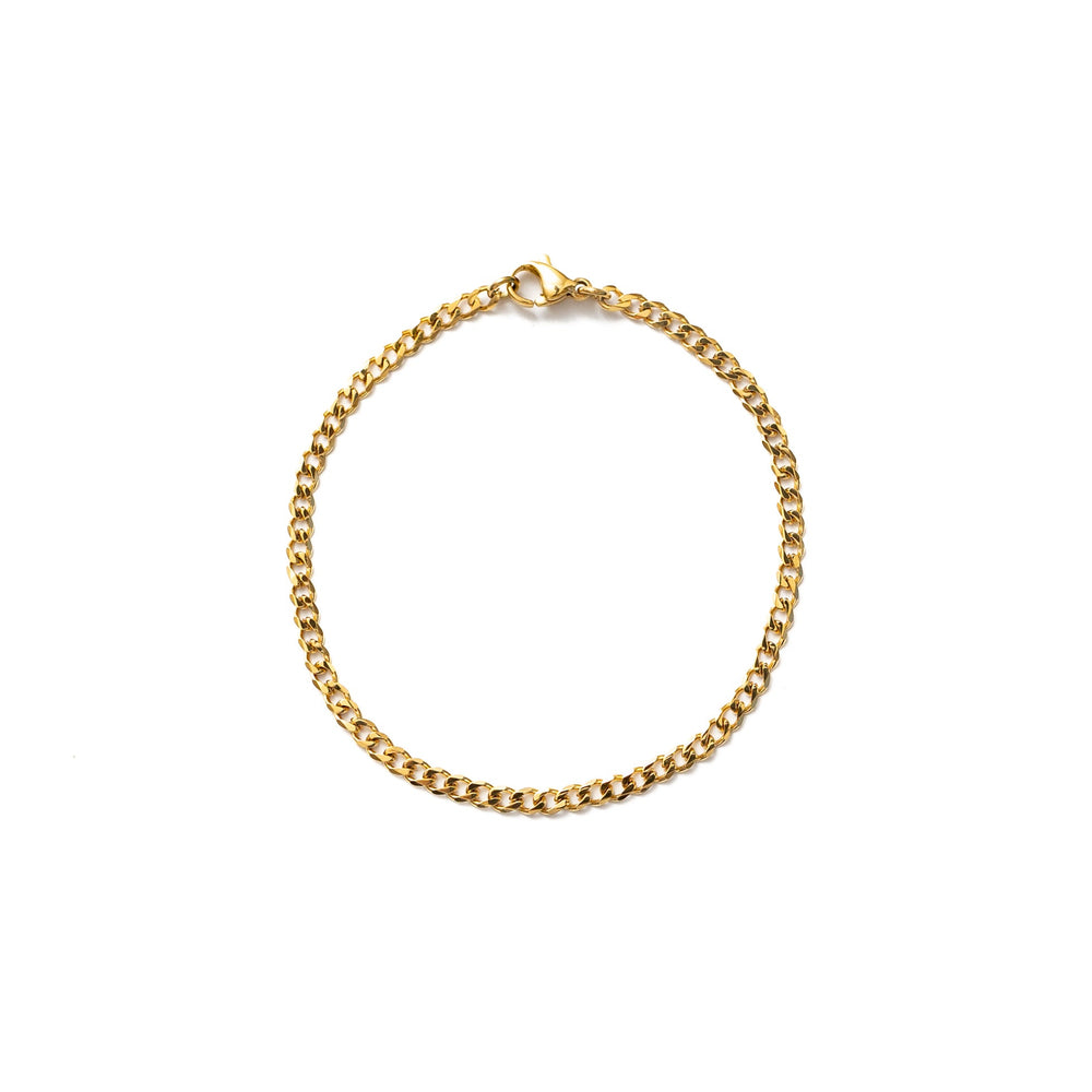 Cuban Bracelet (Gold) 3mm