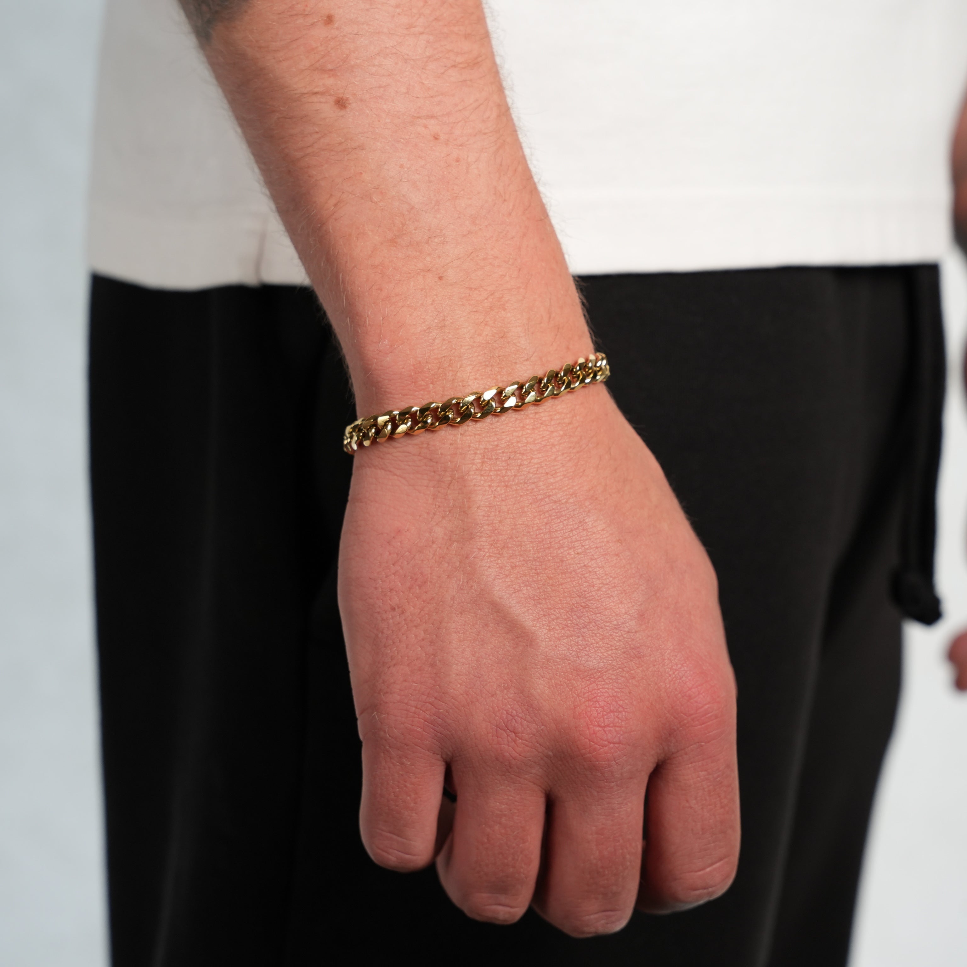 Cuban Bracelet (Gold) 7mm