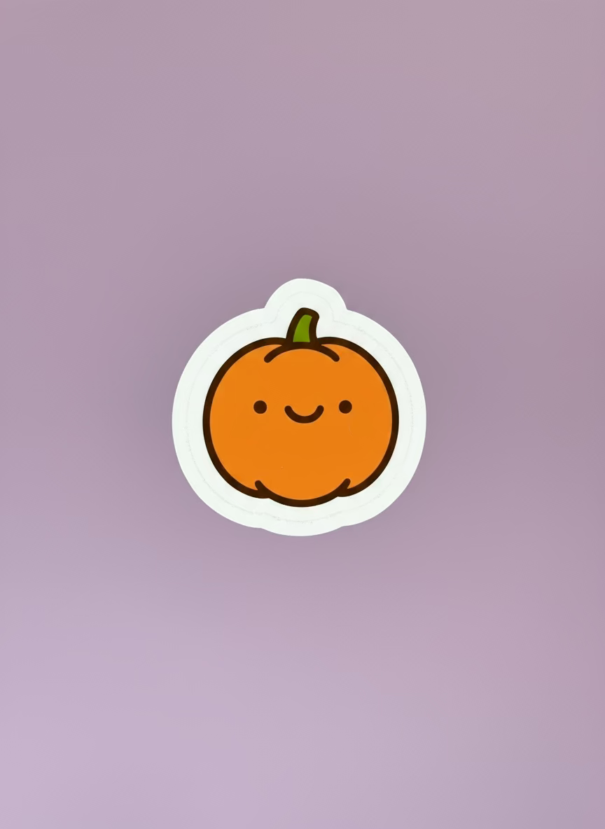 Cute Pumpkin Sticker | Not Made For This