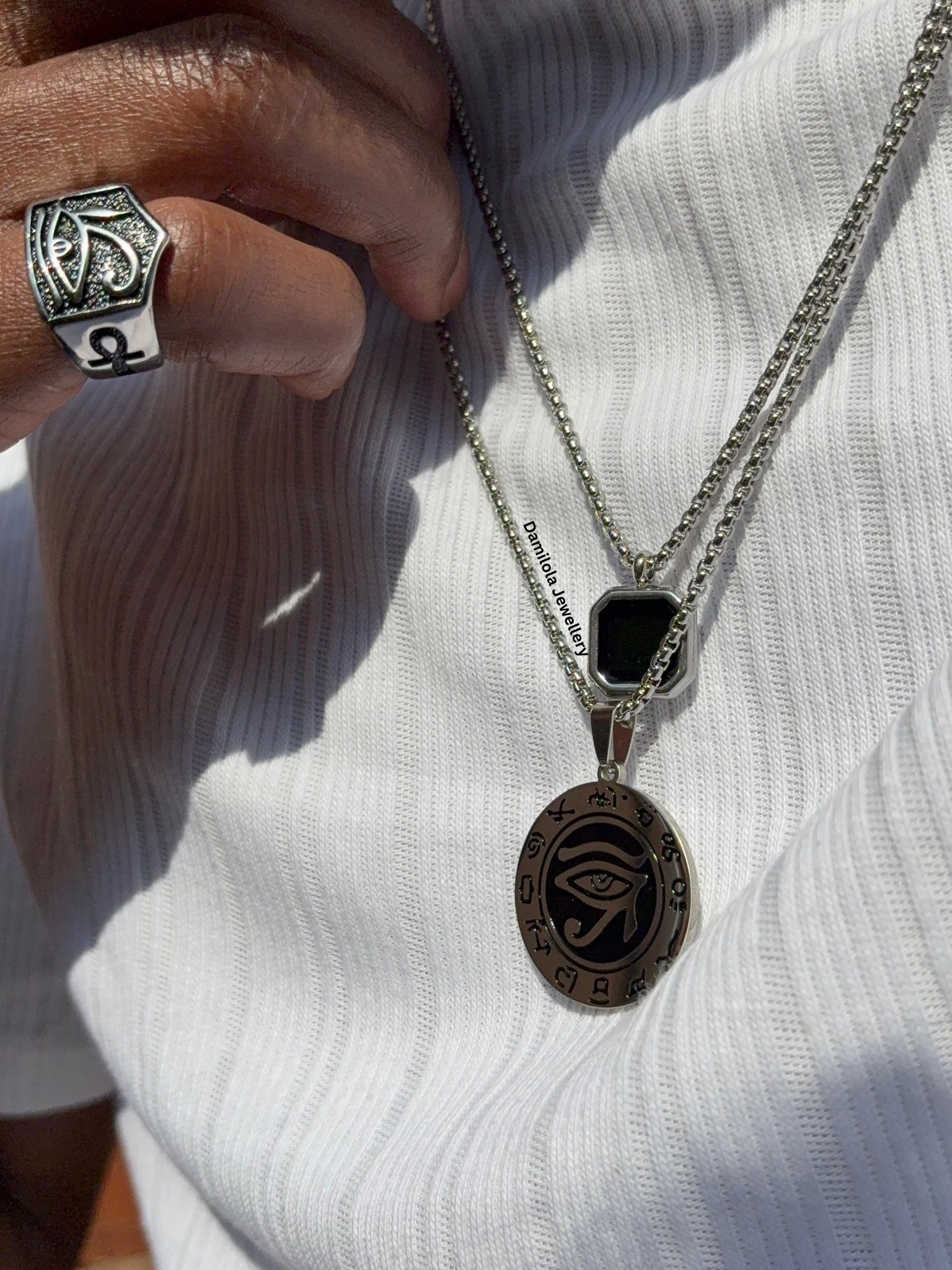 ‘King Noir’ Gold/Silver Necklace