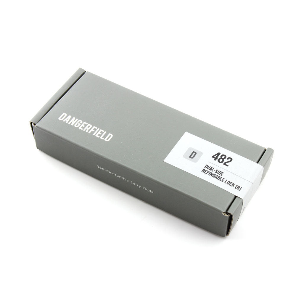 Dangerfield Aerospace Cutaway Practice Lock +Pins and Tweezers - Repinnable, Configurable Solid Metal Training Lock