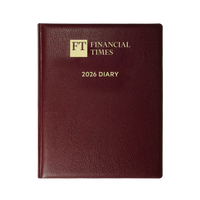 2026 Desk Diary - Week-to-View Planner - Claret (DCC-26)