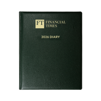 2026 Desk Diary - Week-to-View Planner- Green (DCG-26)