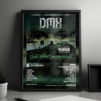 DMX "The Great Depression" Album Cover Poster - with Complete Tracklist