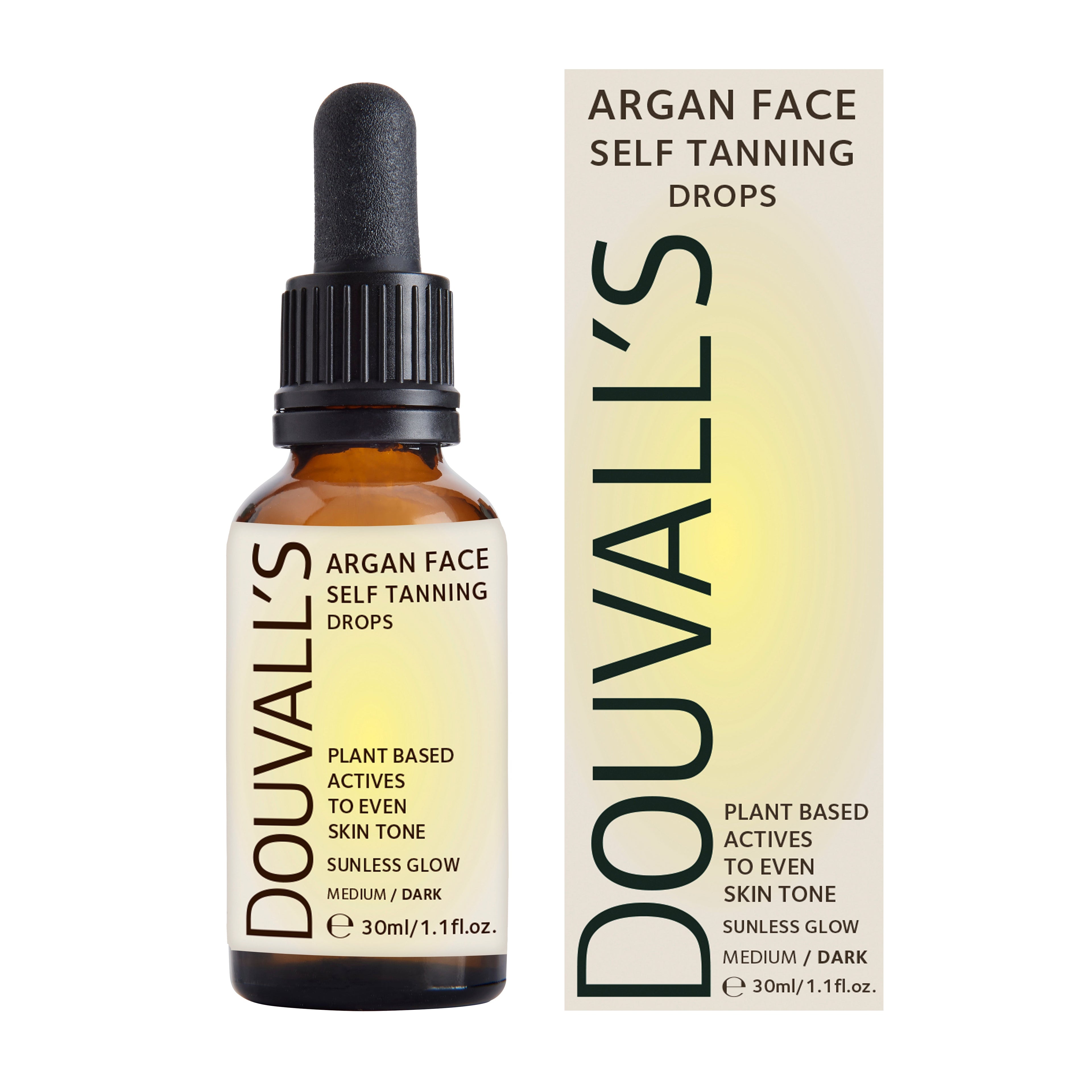 Argan Self Tanning Face Drops 30ml |Semi-permanent Self tanning drops