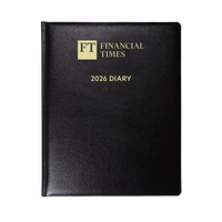 2026 Desk Diary (Pink paper) - Day-a-Page Planner - Black (DPC-26)