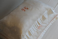 Arabella Bow Ruffle frill Pillow Case Pair