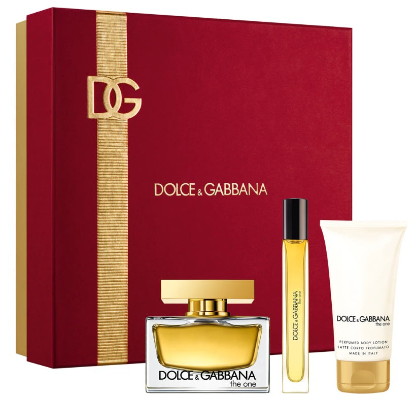 Dolce & Gabbana The One 75ml EDP + 50ml Body Lotion + 10ml mini for Women Gift Set