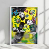 De La Soul "3 Feet High and Rising" Album Cover Poster - with Complete Tracklist