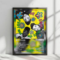 De La Soul "3 Feet High and Rising" Album Cover Poster - with Complete Tracklist