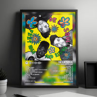 De La Soul "3 Feet High and Rising" Album Cover Poster - with Complete Tracklist