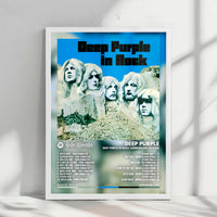 Deep Purple "In Rock" Album Cover Poster - with Complete Tracklist