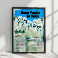 Deep Purple "In Rock" Album Cover Poster - with Complete Tracklist