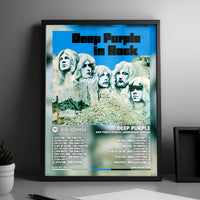 Deep Purple "In Rock" Album Cover Poster - with Complete Tracklist